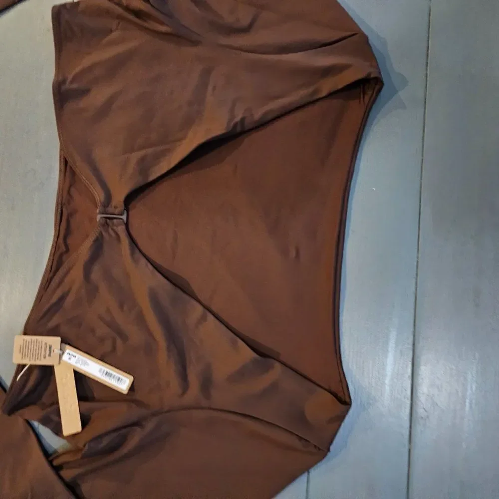 SKIMS Women's Cocoa Signature Swim Long Sleeve Shrug Size 3X